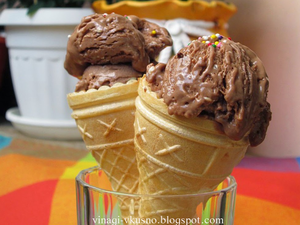 Шоколадов сладолед с маскарпоне