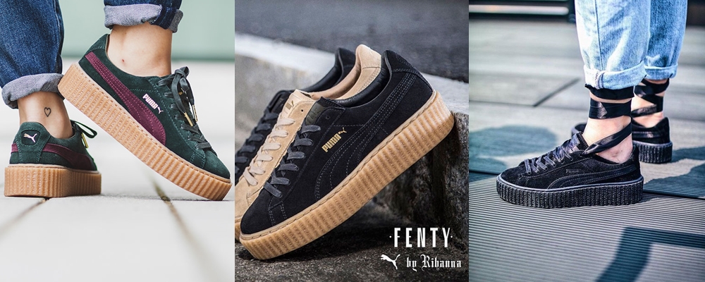 puma rihanna creepers białe puma rihanna creepers białe
