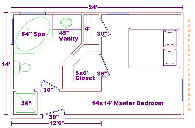 Bathroom plans & views.