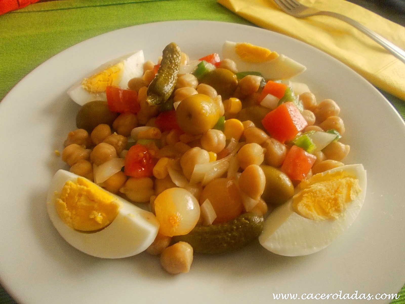 Ensalada de garbanzos CACEROLADAS Ensalada de garbanzos