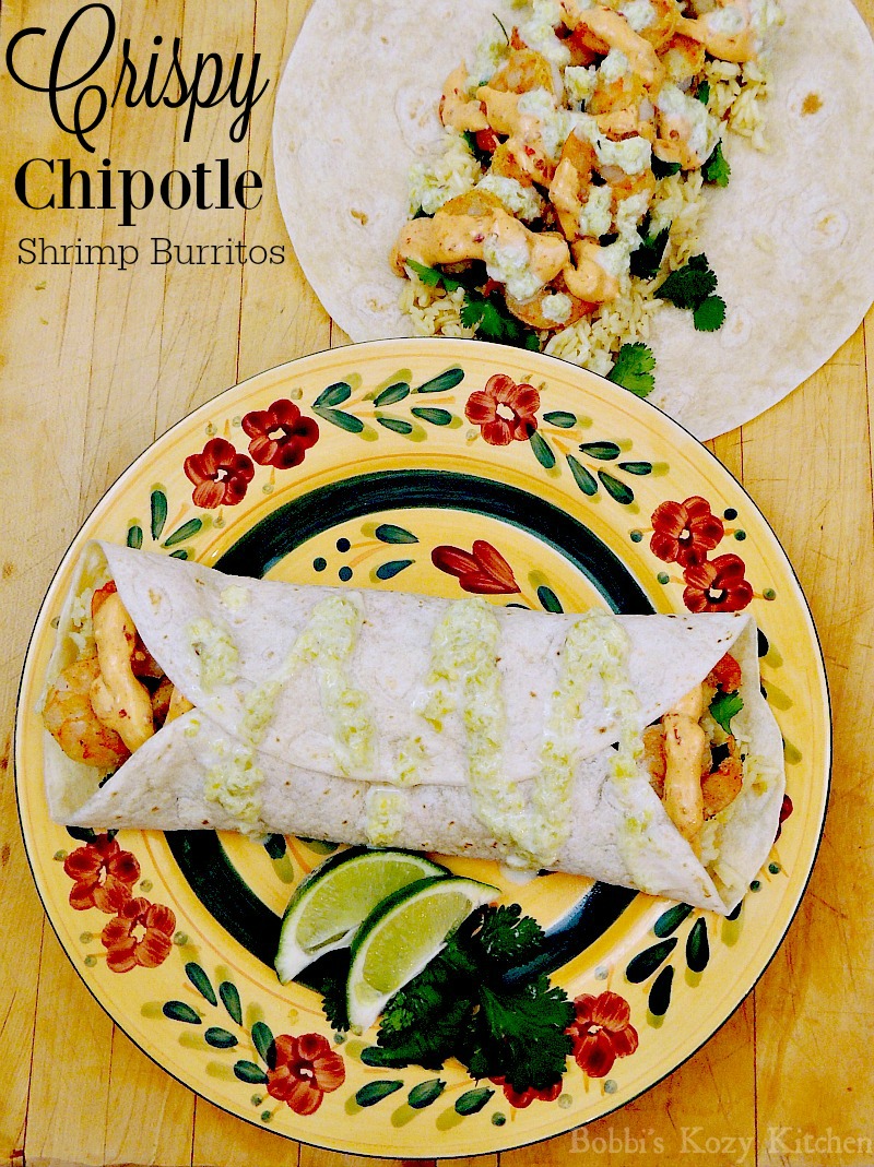 Crispy Chipotle Shrimp Burritos Bobbi's Kozy Kitchen