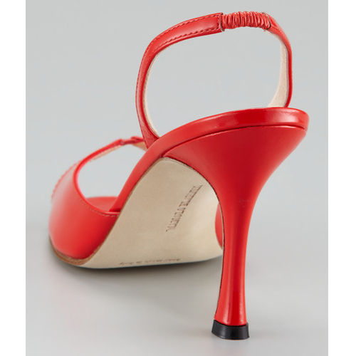 manolo blahnik slingback flat