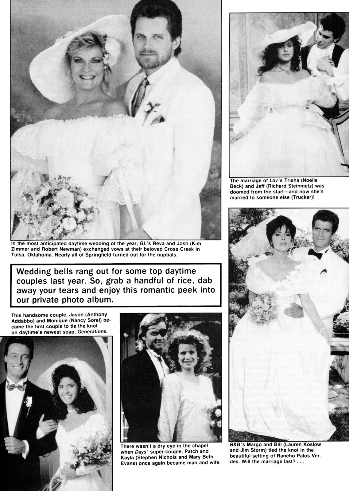 Daytime Soaps Chapel Of Love