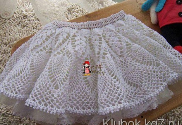 ❤ ✿ Mi Rincón ✿ ❤: Elegante falda para bebé tejida a
