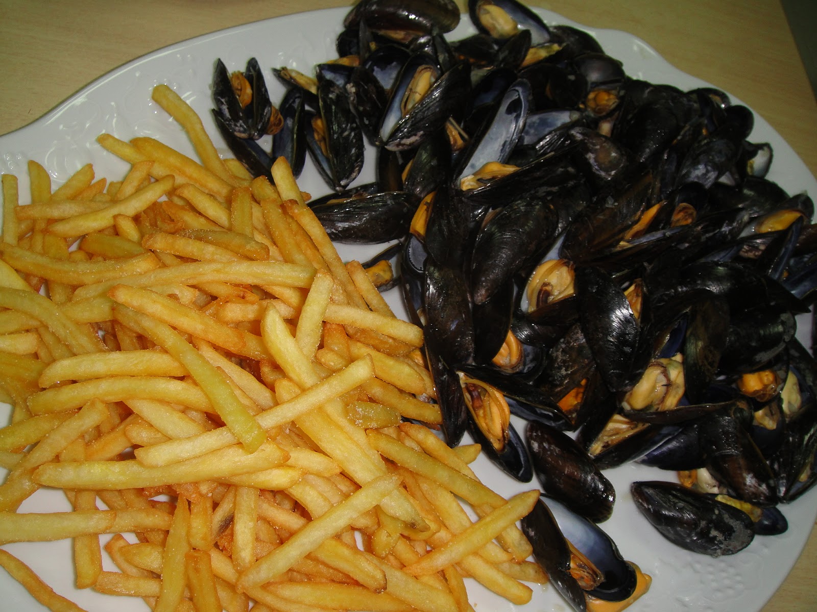Maryam's Culinary Wonders 273. Moules Frites Mussels and Fries