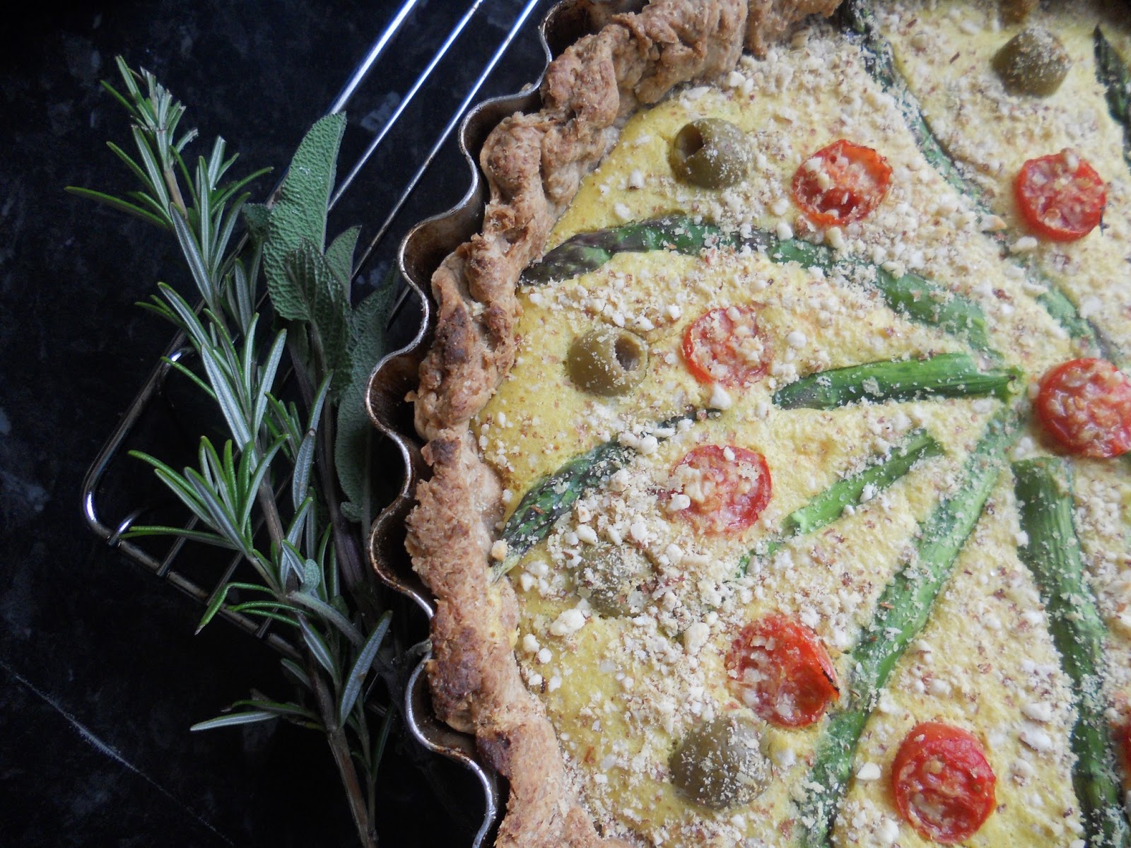 Asparagus Tart vegan
