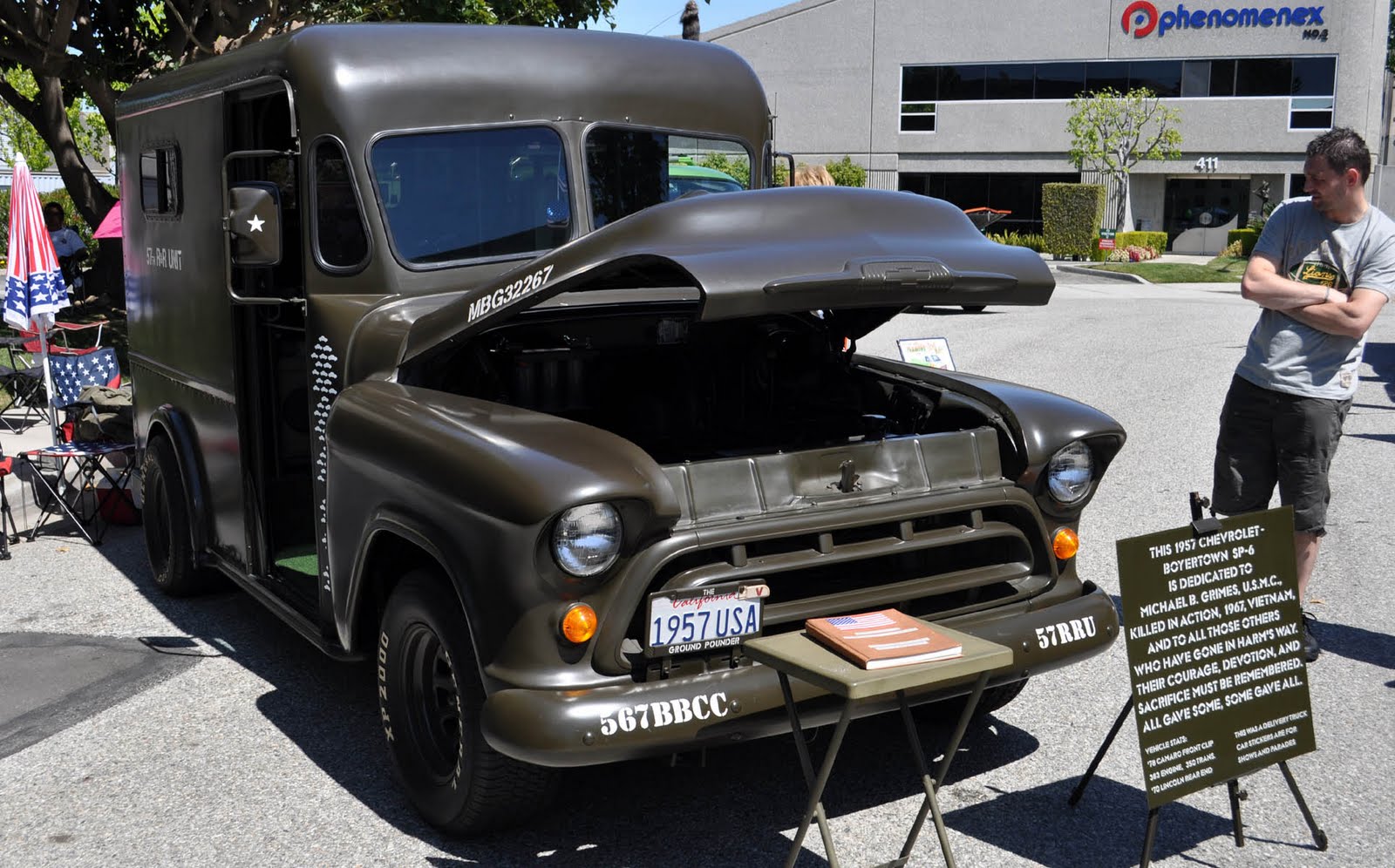 1957 Chevy Delivery Van Dedicated To A Marine Fallen In Battle In