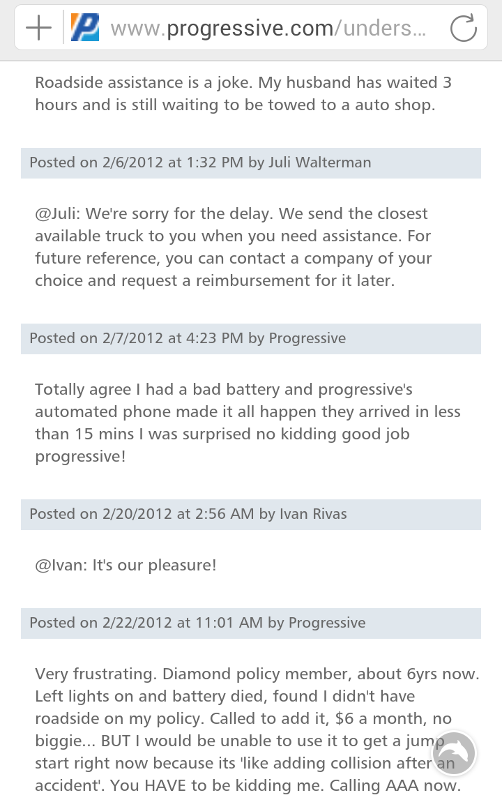 Progressive Roadside Assistance