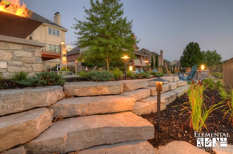 Landscape Lighting Led Landscape Lights Path More To Accent Retaining Wall