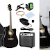 Best Choice Products 41in Full Size All-Wood Acoustic Electric Cutaway Guitar