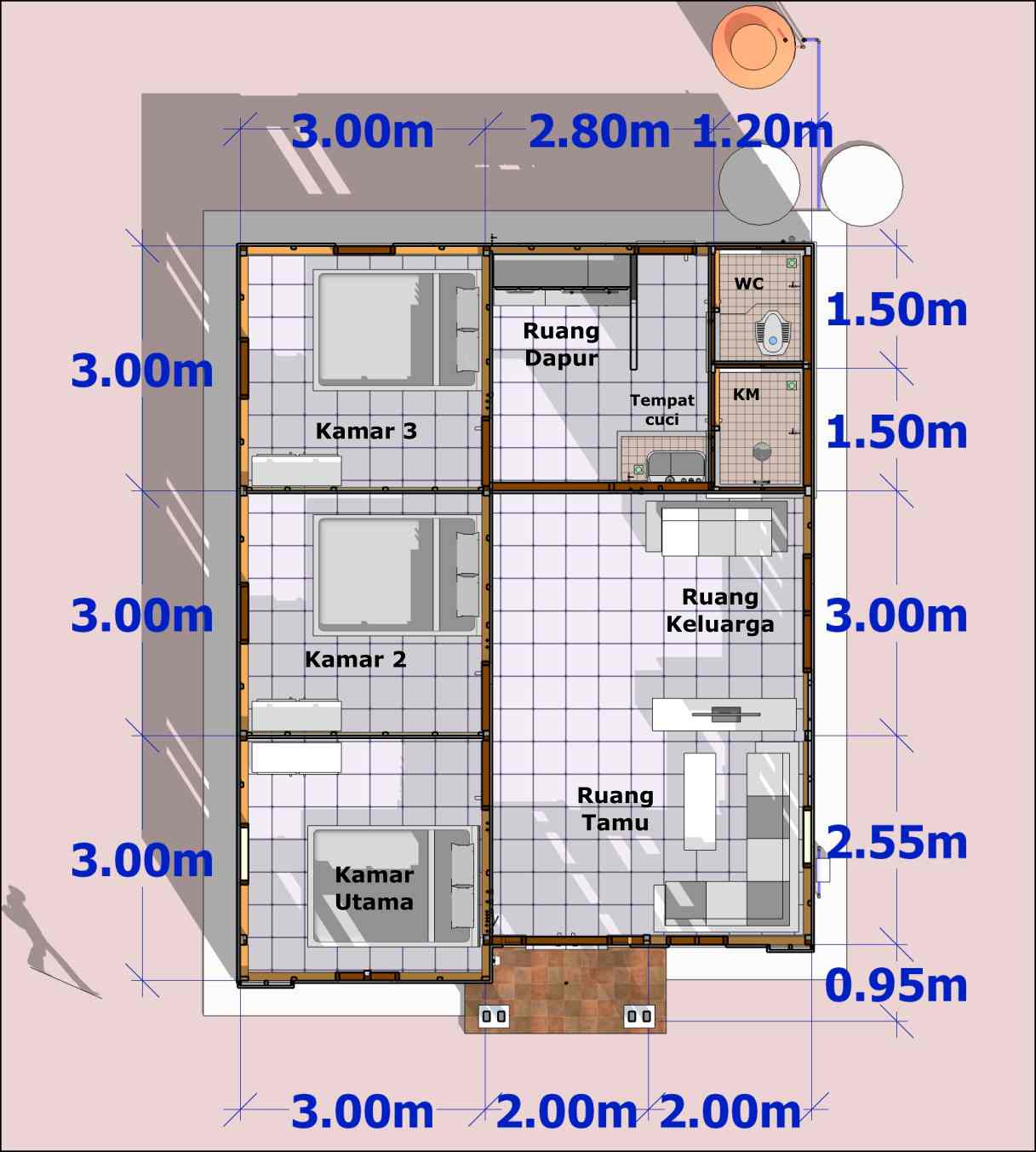 Hitung Biaya Bahan Rumah 7x9 Meter Ala Bedah Rumah