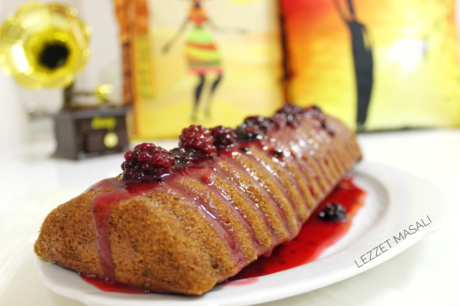 🍁Kahveli Böğürtlen Soslu Kek / Coffee Blackberry Sauce Cake🍁