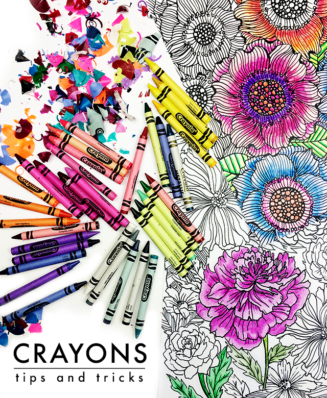 alisaburke: crayons: tips and tricks