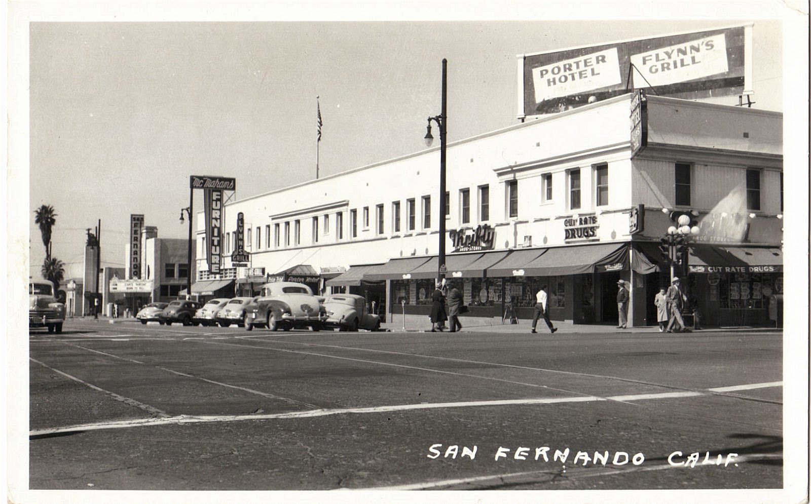 San Fernando Mall Corner Postcard San Fernando Valley Blog