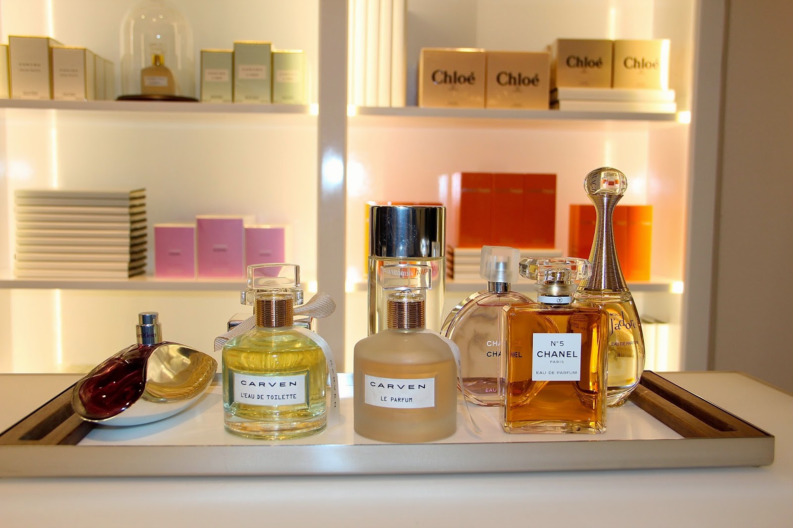 fashionably petite Saks Fifth Avenue Fragrance Library Launch