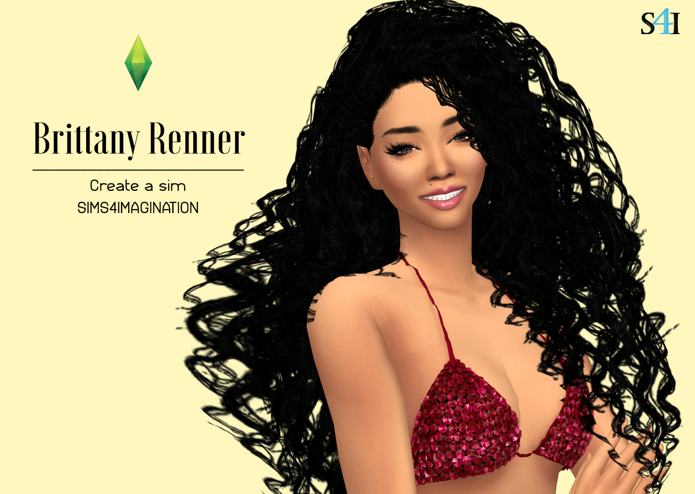 My Sims 4 CAS: Brittany Renner.