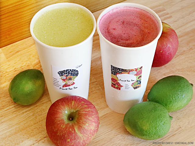 布弟弟fruit tea tea果汁專賣店，中科新鮮現打果汁開賣囉！繽紛色彩口味好獨特～