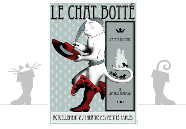 illustration Chat Botté vintage