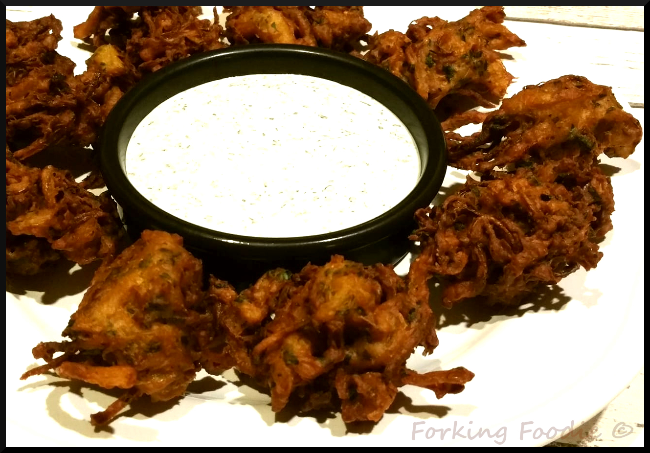 Forking Foodie Crisp and Spicy Onion Bhajis (naturally gluten free)