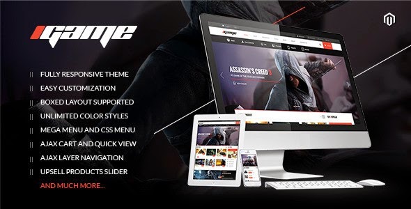 Premium Multipurpose Magento Theme iGame Magento Theme