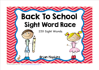 Back To School Sight Word Race