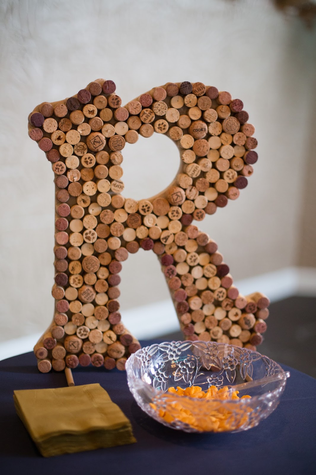 letter out of wine corks