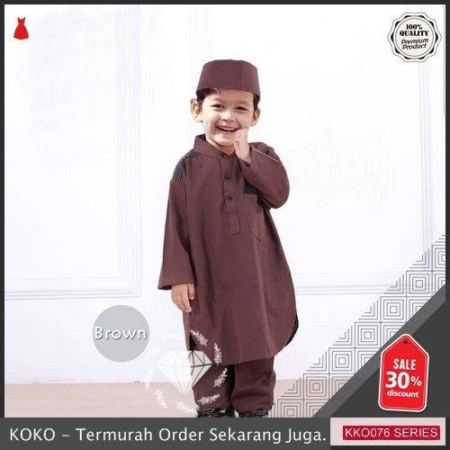 KKO76 MKF129 Set Koko Baim Untuk Anak Baju Lebaran BMGShop