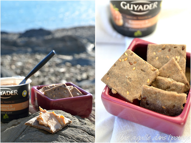 Crackers de sarrasin aux graines de lin ou aux algues (sans gluten)