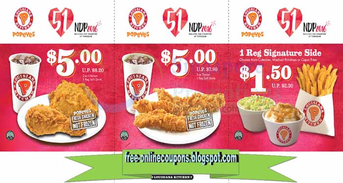 Louisiana fried chicken coupons