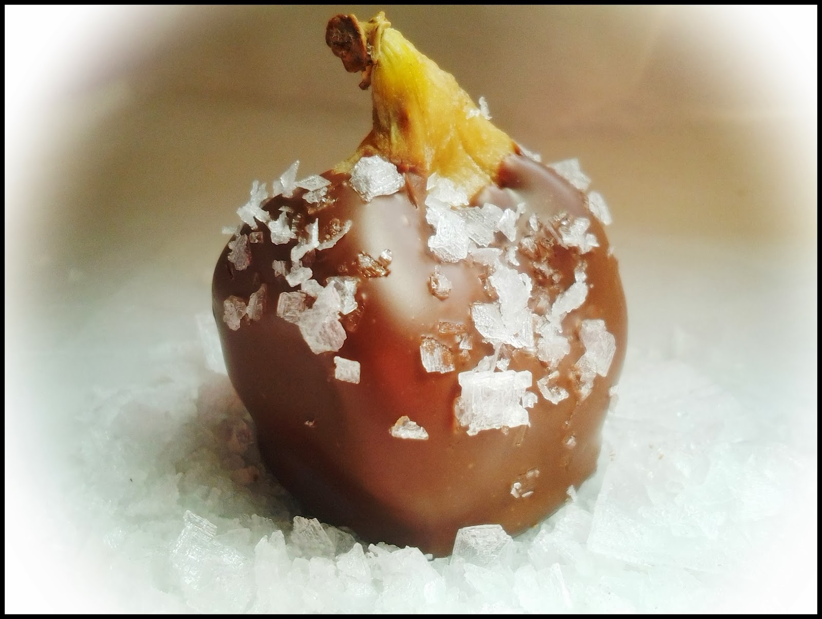 Chocolate Dipped Figs with Sea Salt