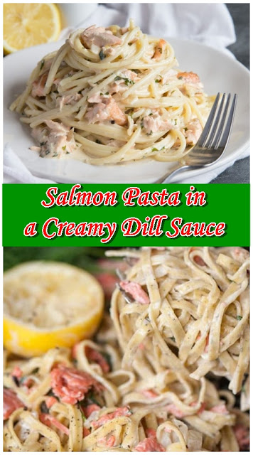 Salmon Pasta in a Creamy Dill Sauce Salmon Pasta in a Creamy Dill Sauce