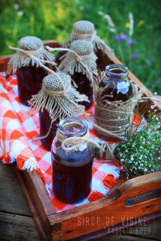 Sirop de visine conservat la rece si...visine congelate