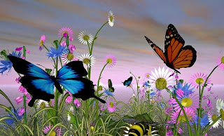 Resultado de imagen para mariposa en jardin