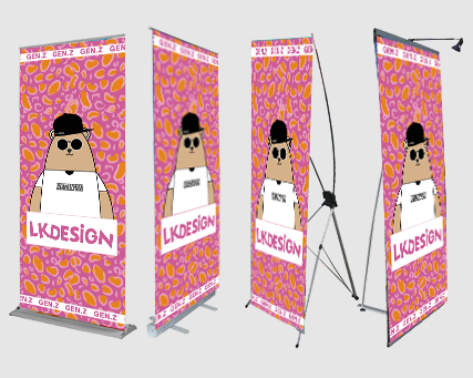 Lkdisplay Windproof X Frame Banner