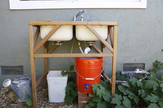 Banyan S End Diy Outdoor Sink Rinse Veggies Save Water