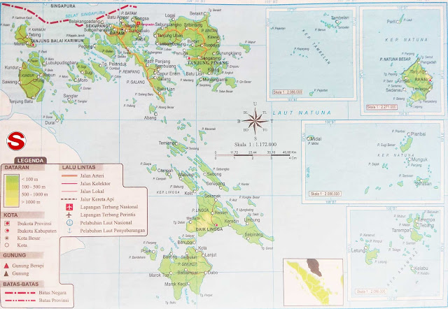 Gambar Peta Atlas Provinsi Kepulauan Riau Lengkap