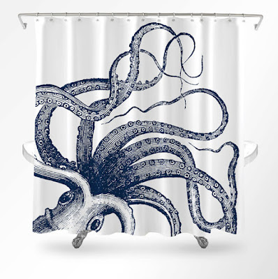 Cool Octopus Themed Products Octopus Shower Curtain