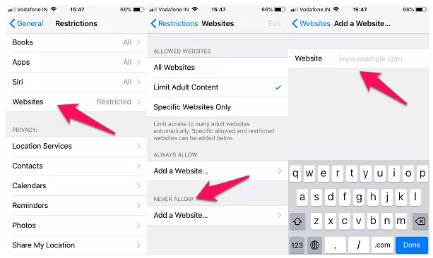Cara Memblokir Situs Web di iPhone dan iPad dengan mudah