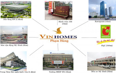 Bán Liền kề- biệt thự Vinhomes Phạm Hùng Vi-tri-vinhomes-pham-hung-1-768x486