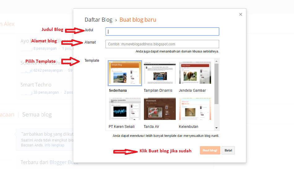 Cara Membuat Blog dan Menghasilkan Uang dari Blog Cara Membuat Blog dan Menghasilkan Uang dari Blog