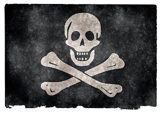 Bandera pirata impresa
