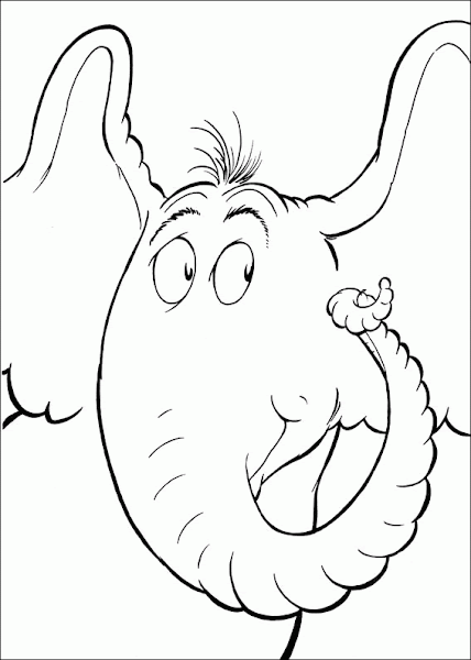 Fish Coloring Pages Dltk Download Horton Hears Printable