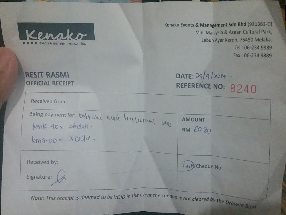 Tiket ke Taman Mini Malaysia Tiket ke Taman Mini Malaysia