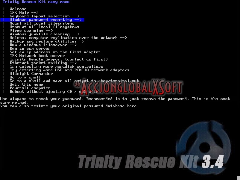 58 - Trinity Rescue Kit - boot from USB - RMPrepUSB