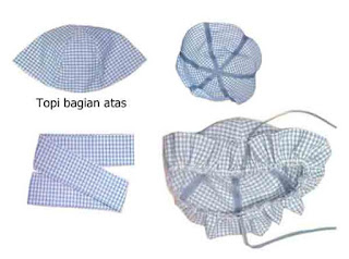 Tutorial cara membuat topi kain