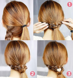 Peinados Trenzas Coleta con trenza