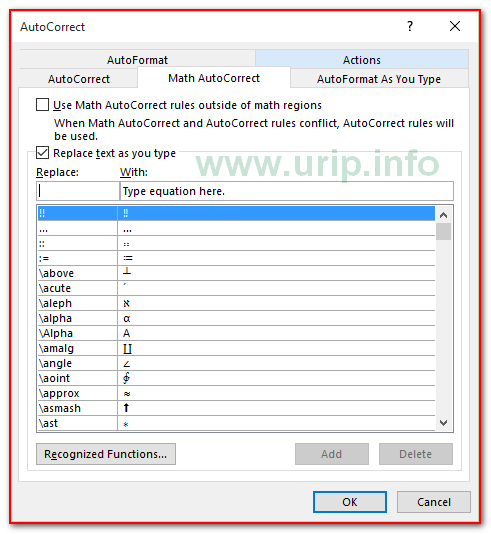 Mengetik Rumus Kimia Secara Cepat Menggunakan Equation Editor pada Ms