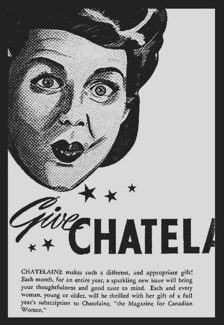 Chatelaine Magazine, 1940s Chatelaine Magazine, 1940s