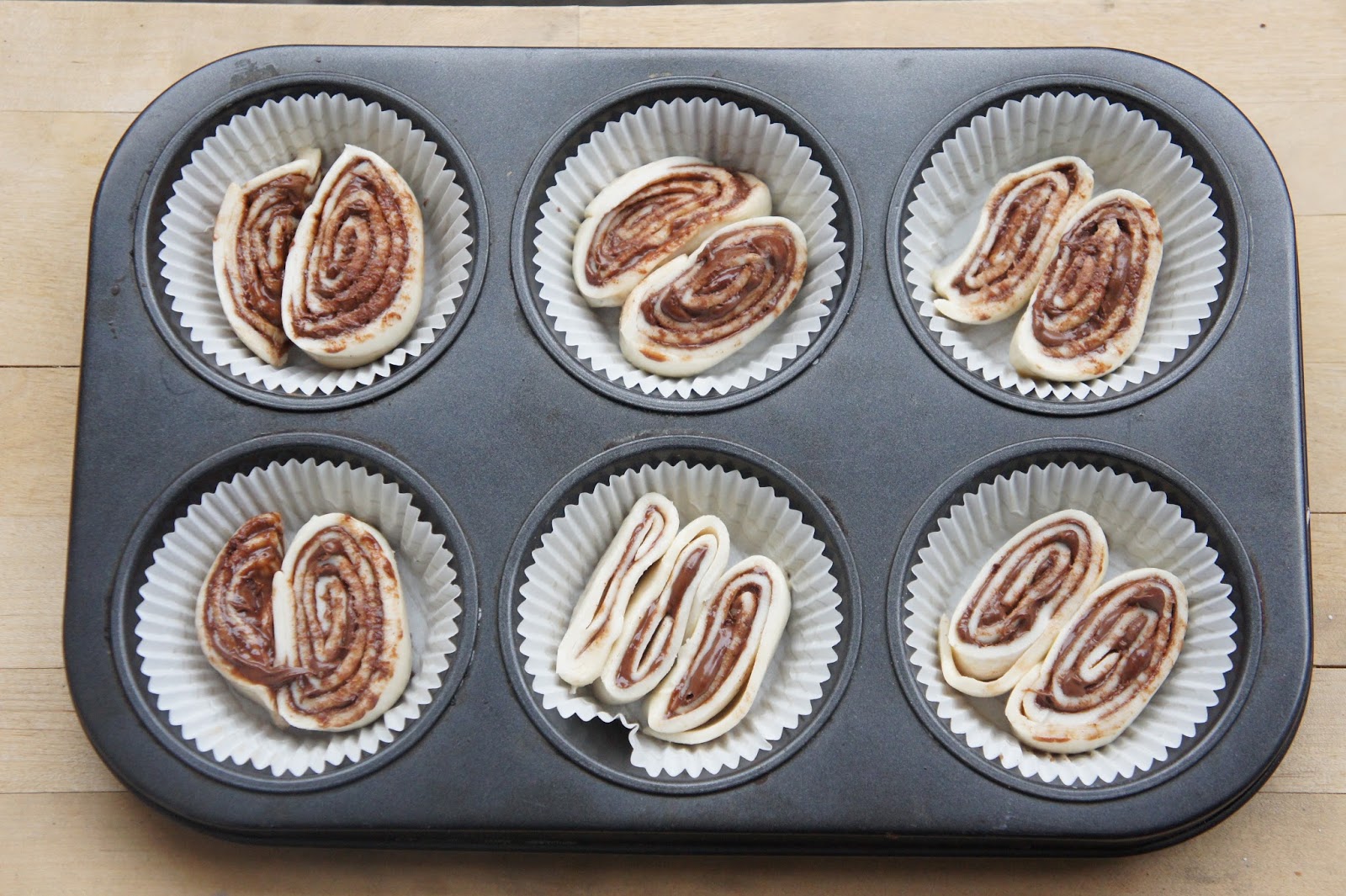 REZEPT glutenfreie Nutella Zimtschnecken Muffins ♥ Ein glutenfreier Blog