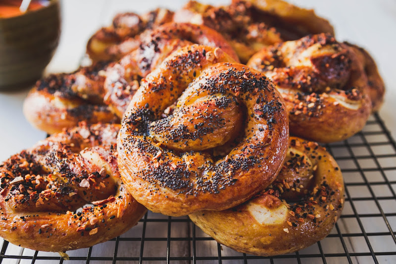 Milk and Honey Mustard Pretzels
